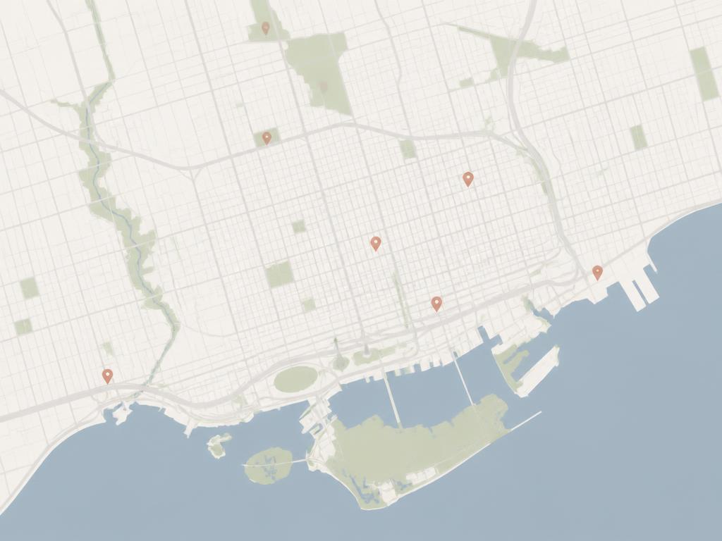 Preview of the Poster Post map showing marked poster locations across Toronto